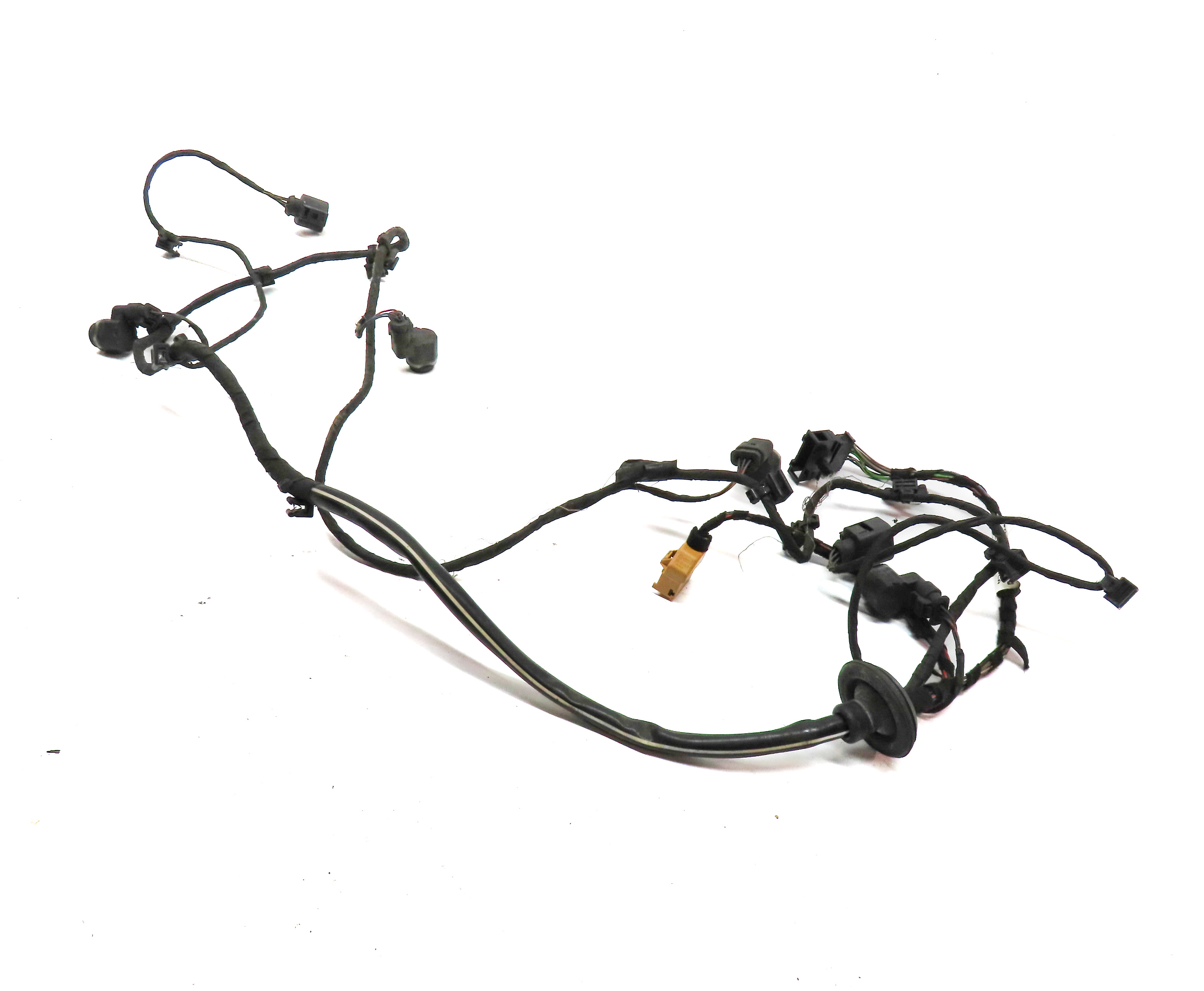 13 AUDI Q5 B8 8R REAR PARK ASSIST PDC DISTANCE CONTROL SENSOR HARNESS SET(White) — exact item pictured